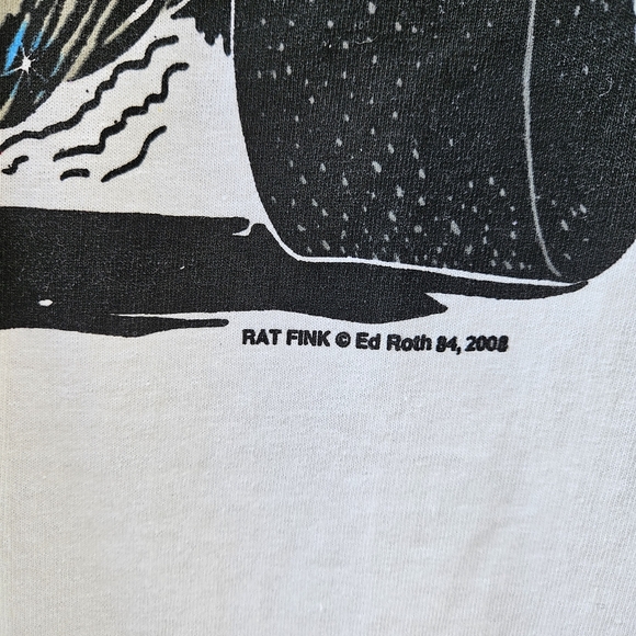 Vintage 2008 Rat Fink "Race?" T-Shirt - Picture 7 of 8